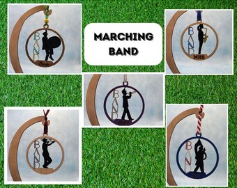 Unique Car Charms for Music Lovers - Personalized Wooden Ornaments for Band Members and Directors