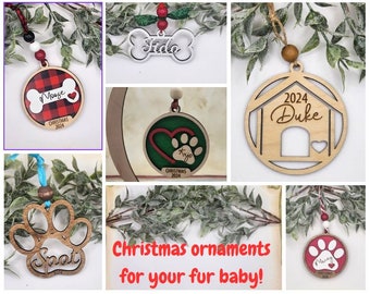 Personalized Dog Christmas Ornaments | Cute Pet Holiday Decor