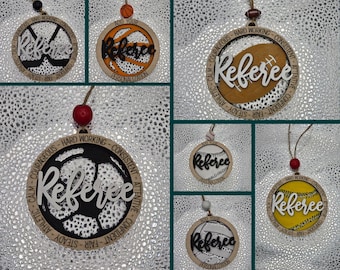 Unique Referee Ornament for Sports Enthusiasts - Baseball, Softball, Football, Volleyball, Soccer, Hockey, Basketball