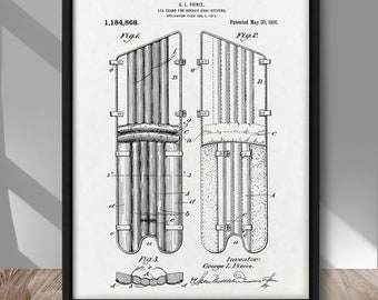 Ice Hockey Goal Tender Leg Guard patent poster, Ice Hockey Goal patent print, Ice Hockey Goalie poster, Ice Hockey Goaltender wall decor
