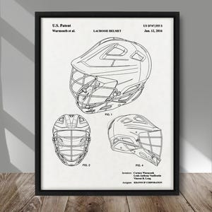 Lacrosse Helm Patent Druck, Lacrosse Helm Patent Druck, Lacrosse Helm Patent Druck, Lacrosse Helm Patent Druck, Lacrosse Helm Zeichnung, Lacrosse Wanddekor