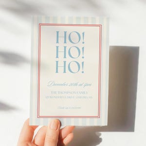 Modelo de convite editável para festa de Natal: design moderno e chique (modelo Canva)