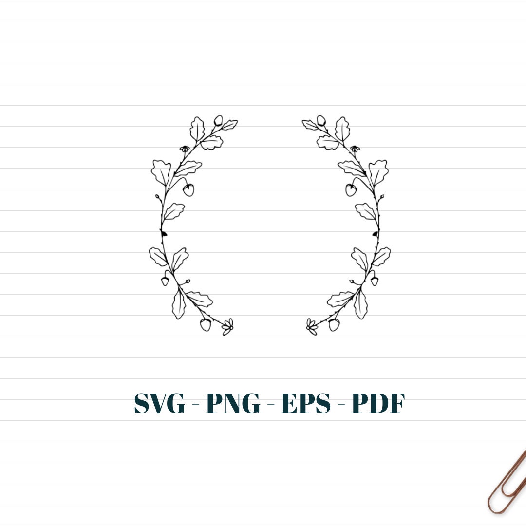 25FLORAL CIRCLE SVG Bundle Circle Frame Svg Flower Wreath Botanical ...