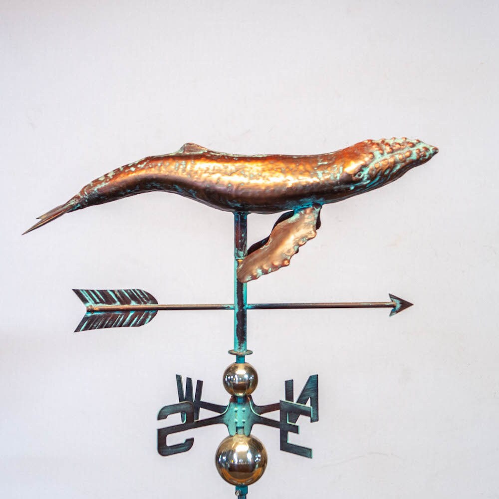 3D Humpback, Whale Weathervane, Antique Weathervane, Vintage Style
