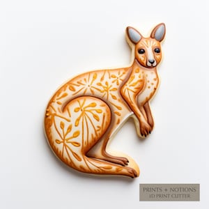 Kangaroo Cookie Cutter | Polymer Clay Cutters | Ceramic Clay Cutters | Fondant Cutters | Gum Paste Cutter | 3D Printed