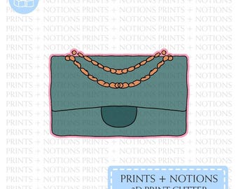 Clutch Handbag Purse Cookie Cutter | Polymer Clay Cutters | Ceramic Clay Cutters | Fondant Cutters | Gum Paste Cutter | 3D Printed