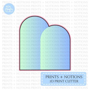 Double Arches Shape Cookie Cutter | Polymer Clay Cutters | Ceramic Clay Cutters | Fondant Cutters | Gum Paste Cutter | 3D Printed