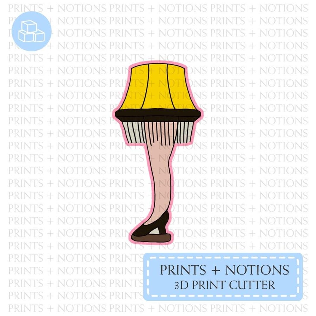Christmas Leg Lamp Cookie Cutter | Polymer Clay Cutters | Ceramic Clay Cutters | Fondant Cutters ...