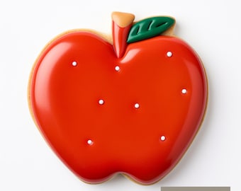 Apple Cookie Cutter | Polymer Clay Cutters | Ceramic Clay Cutters | Fondant Cutters | Gum Paste Cutter | 3D Printed