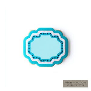 Plaque v.16 Banner Label  Cookie Cutter | Polymer Clay Cutters | Ceramic Clay Cutters | Fondant Cutters | Gum Paste Cutter | 3D Printed