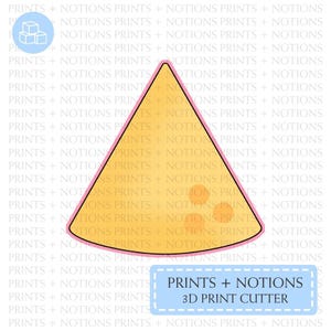 Tortilla Chip Cookie Cutter | Polymer Clay Cutters | Ceramic Clay Cutters | Fondant Cutters | Gum Paste Cutter | 3D Printed