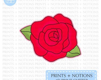 Rose Cookie Cutter | Polymer Clay Cutters | Ceramic Clay Cutters | Fondant Cutters | Gum Paste Cutter | 3D Printed