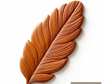 Feather Cookie Cutter | Polymer Clay Cutters | Ceramic Clay Cutters | Fondant Cutters | Gum Paste Cutter | 3D Printed