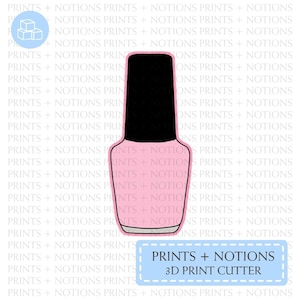 Nail Polish Bottle Cookie Cutter | Polymer Clay Cutters | Ceramic Clay Cutters | Fondant Cutters | Gum Paste Cutter | 3D Printed