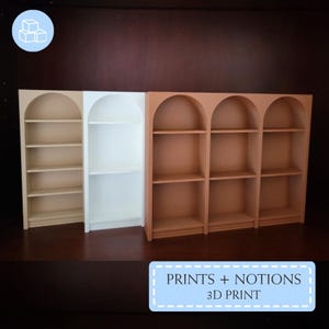 3D Printed Mini Bookcase | Bookshelf for Mini Books and Mini Toys | Bookcase Collection