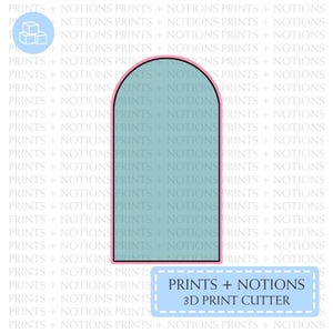 Arch Shape Cookie Cutter | Polymer Clay Cutters | Ceramic Clay Cutters | Fondant Cutters | Gum Paste Cutter | 3D Printed