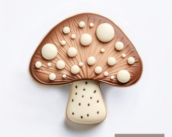 Mushroom Cookie Cutter | Polymer Clay Cutters | Ceramic Clay Cutters | Fondant Cutters | Gum Paste Cutter | 3D Printed