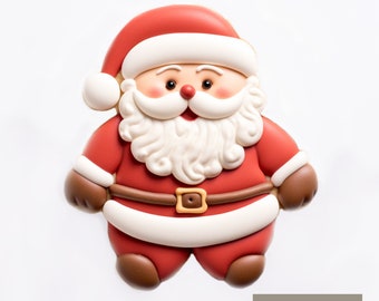 Santa Claus Cookie Cutter | Polymer Clay Cutters | Ceramic Clay Cutters | Fondant Cutters | Gum Paste Cutter | 3D Printed