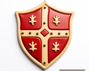 Shield Coat of Arms Cookie Cutter | Polymer Clay Cutters | Ceramic Clay Cutters | Fondant Cutters | Gum Paste Cutter | 3D Printed