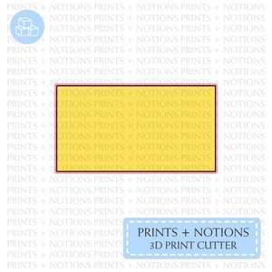 Rectangle Shape Cookie Cutter | Polymer Clay Cutters | Ceramic Clay Cutters | Fondant Cutters | Gum Paste Cutter | 3D Printed