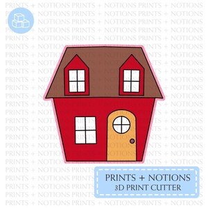 House Home v3 Cookie Cutter | Polymer Clay Cutters | Ceramic Clay Cutters | Fondant Cutters | Gum Paste Cutter | 3D Printed