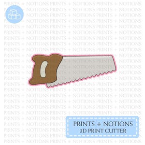 Saw Cookie Cutter | Polymer Clay Cutters | Ceramic Clay Cutters | Fondant Cutters | Gum Paste Cutter | 3D Printed