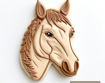 Horse Head Cookie Cutter | Polymer Clay Cutters | Ceramic Clay Cutters | Fondant Cutters | Gum Paste Cutter | 3D Printed
