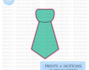 Tie Cookie Cutter | Polymer Clay Cutters | Ceramic Clay Cutters | Fondant Cutters | Gum Paste Cutter | 3D Printed