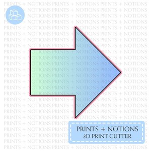 Arrow Shape Cookie Cutter | Polymer Clay Cutters | Ceramic Clay Cutters | Fondant Cutters | Gum Paste Cutter | 3D Printed