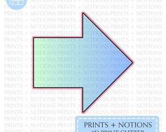 Arrow Shape Cookie Cutter | Polymer Clay Cutters | Ceramic Clay Cutters | Fondant Cutters | Gum Paste Cutter | 3D Printed
