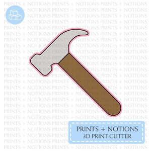 Hammer Cookie Cutter | Polymer Clay Cutters | Ceramic Clay Cutters | Fondant Cutters | Gum Paste Cutter | 3D Printed
