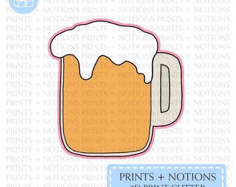 Beer Mug Cookie Cutter | Polymer Clay Cutters | Ceramic Clay Cutters | Fondant Cutters | Gum Paste Cutter | 3D Printed