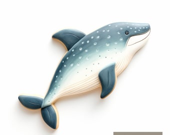 Whale Cookie Cutter | Polymer Clay Cutters | Ceramic Clay Cutters | Fondant Cutters | Gum Paste Cutter | 3D Printed