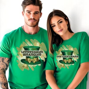 Custom Coupl Shirt, Cute St Patricks Day Couples Crewneck, Custom Couples Irish Shirt, Custom Irish Mama Shirt, St Patricks Parade Shirt,