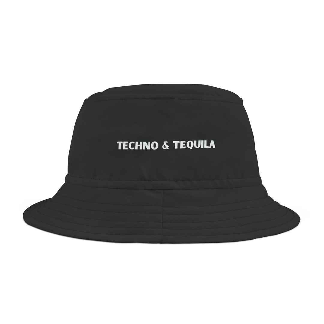 Techno & Tequila Bucket Hat, House Hat, Techno Hat, Rave Bucket Hat