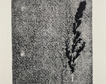 Botanical Flowers - Monotype print