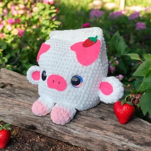 Nähanleitung: Amigurumi Erdbeere/Banane/Schokoladenmilchkuh häkeln