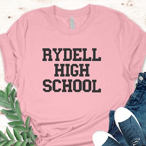 Rydell High School , Funny Cool Movie Retro HS Nerd Geek Party Humor, Womens Mens Unisex T-Shirt