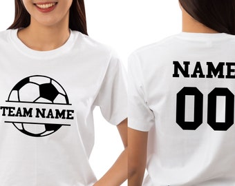 Nom et prénom de l'équipe, maillot avec nom et numéro personnalisés, t-shirt de football personnalisé, maillot de football
