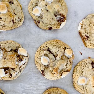 1 doz  homemade soft chewy S’mores cookies| dessert| sweet treats |