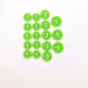 Neon Green Acrylic Damage Counters Compatible with Lorcana