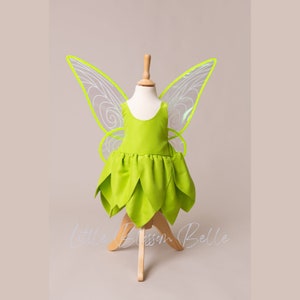 Tinker Fairy Dress| Two Toned Wings | Flower Dress | Sparkle Dress | Fairy Dress | Fairy Costume| Fairy Princess Party