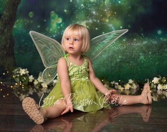 Tinker Fairy Dress| Two Toned Wings | Flower Dress | Sparkle Dress | Fairy Dress | Fairy Costume| Fairy Princess Party