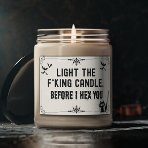 Funny Witch Candle, Pagan Scented Soy Candle Witchy Home Decor, Funny Witch Quote Candle Witchy Gift for Candle Lovers, Magical Candle Jar