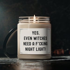 Funny Witch Candle, Pagan Scented Soy Candle Witchy Home Decor, Funny Witch Quote Candle Witchy Gift for Candle Lovers, Magical Candle Jar