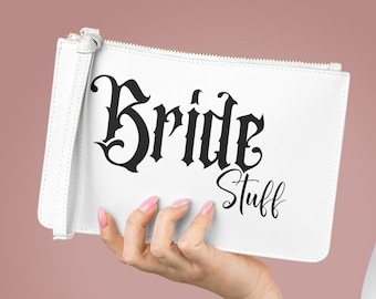 Bride's Purse, Witchy Bride Bag Goth Bridal Clutch for Your Enchanting Day! Mrs Handbag Gift, Dark Wedding Clutch Gift for Bride, Vintage