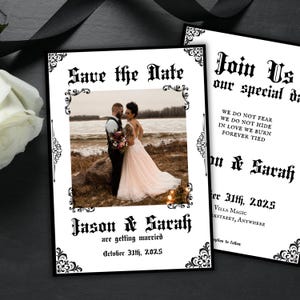 Gothic Wedding Invitation Custom Template Editable Printable Download Invite Dark Romantic Pagan Wedding Card Instant Witchy Goth Download