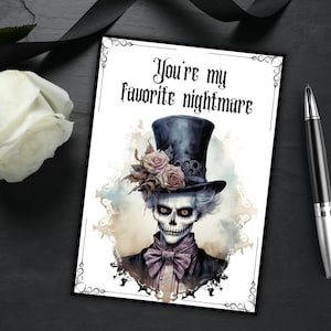 Gothic Liebe Karte druckbare Download Valentinstag Karte Gothic Liebhaber Emo Liebhaber Geschenk Karte Romantische Goth Gruselige Gruselige Liebe Karte Gothic Romantik