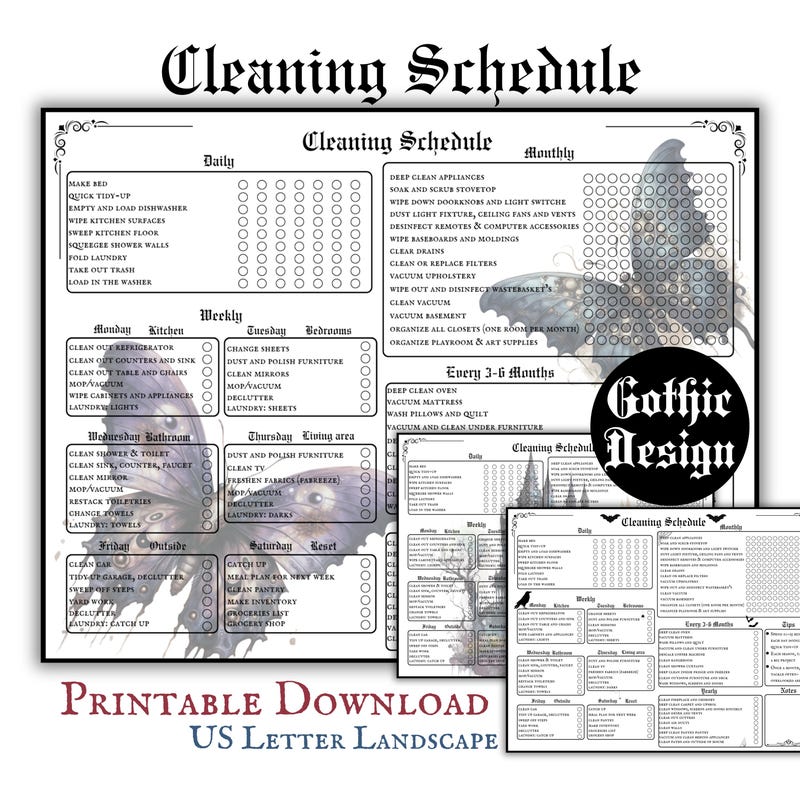 Vintage Cleaning Routine - Etsy