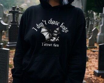 Gothic Hoodie Black Gothic  Goth Witchy Clothes Aesthetic  Emo Hoodie Funny Goth Sweat, Gothic Quote Gift Hooded Sweater Halloween Hoodie